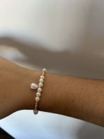 Bracelet Moyennes Perles Nacrées Goutte D’eau