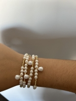 Bracelet Moyennes Perles Nacrées Goutte D’eau
