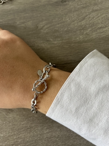 Bracelet Maille Argenté